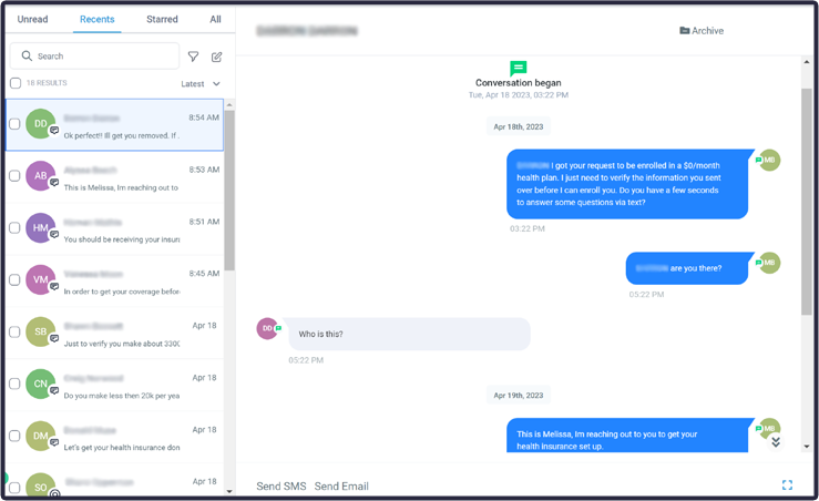 Efficiently Converse with Leads